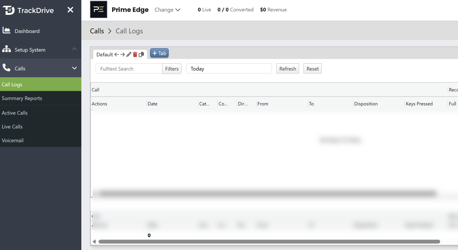 Prime Edge live transfer dashboard for insurance agents